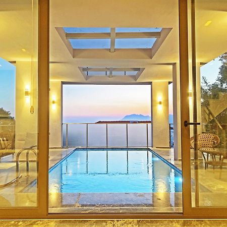 Villa With A Private Heated Pool, Jacuzzi, Overlooking Spectacular Views Of The Sea Κας Εξωτερικό φωτογραφία