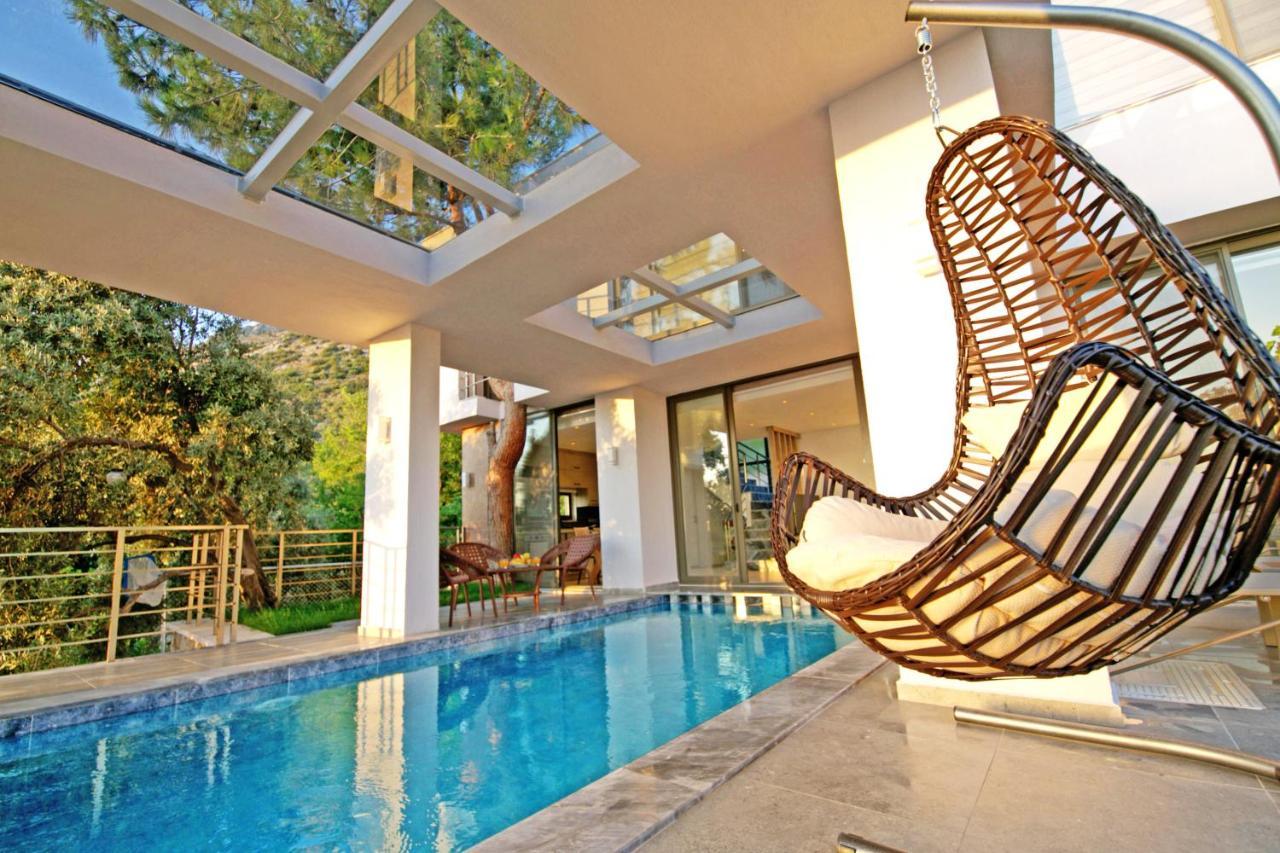 Villa With A Private Heated Pool, Jacuzzi, Overlooking Spectacular Views Of The Sea Κας Εξωτερικό φωτογραφία